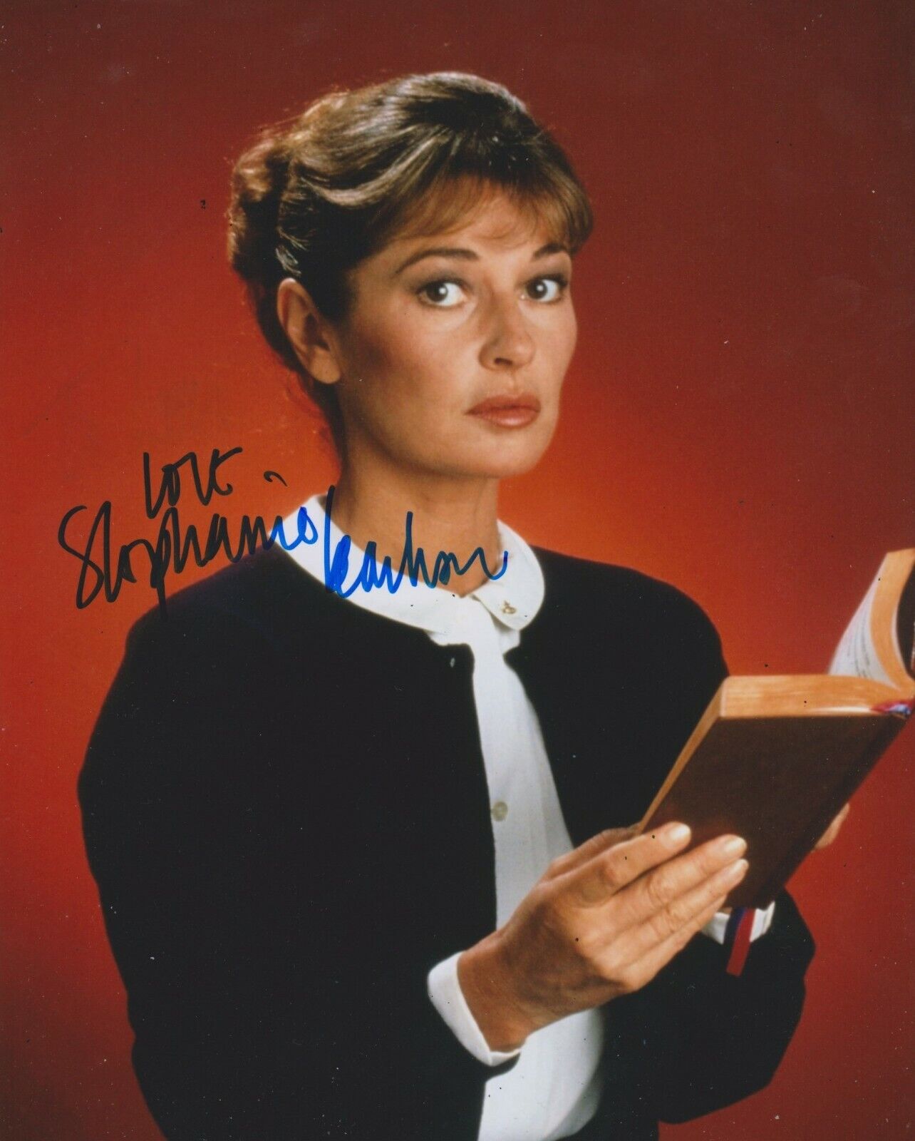 Stephanie Beacham Signed Sister Kate 10x8 Photo Poster painting AFTAL