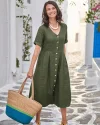 Mid Length Dress Summer Long Dresses with Pockets