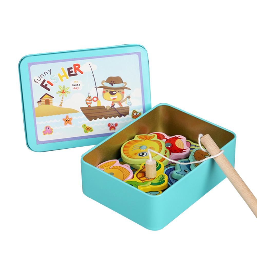 

Wooden Magnetic Fish Toys Kids Educational Fishing Magnet Puzzle Game Gifts, 501 Original