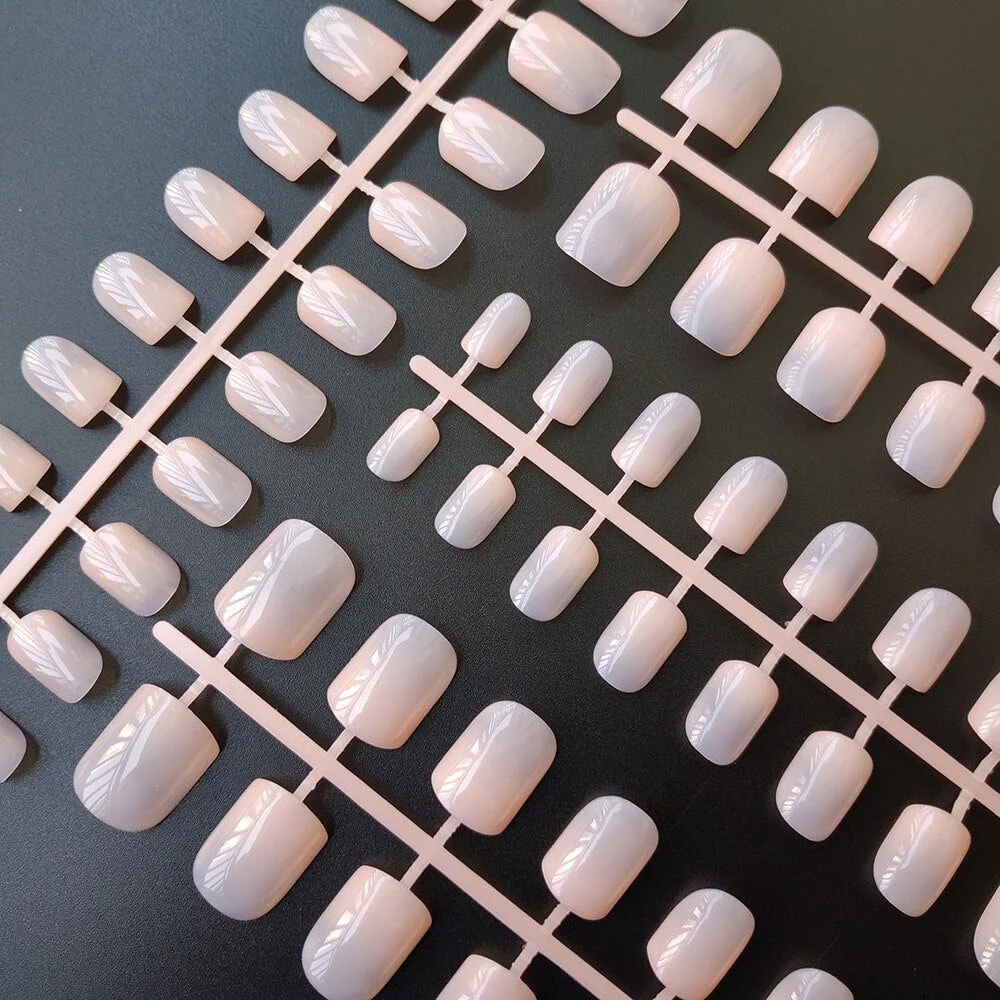 10 Sets Of Same Colors Square False Nail Tips 24 pcs Per Set 10 Sizes Press On Fake Nails DIY Manicure-Nail Inspo