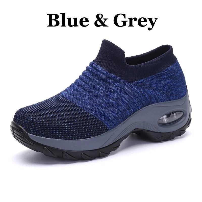 Spring Women Sneakers Shoes Autumn Flat Slip on Platform Tenis for Women Breathable Mesh Sock Sneakers Shoes Zapatos De Mujer