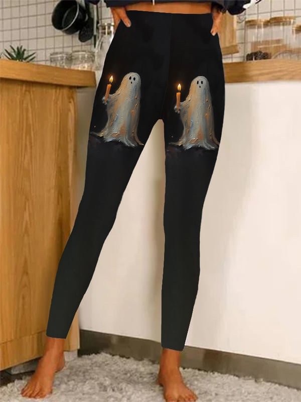 Halloween-print Slim-fit Leggings