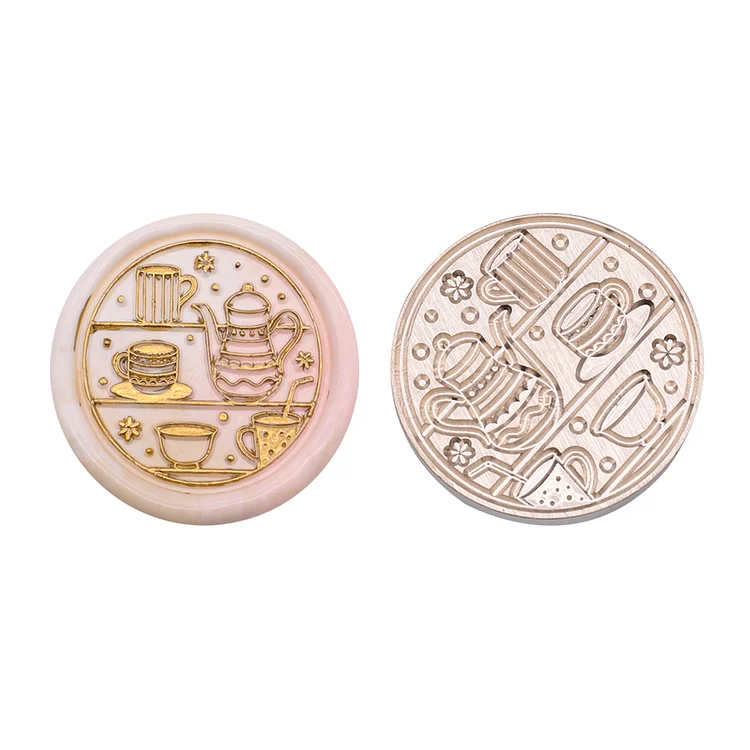 Diy Fire Lacquer Round Sealing Wax Stamp Head 25Mm gbfke