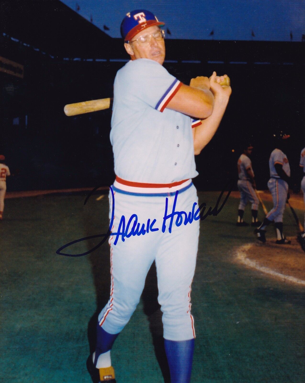 Frank Howard Autographed 8x10 Texas Rangers#6