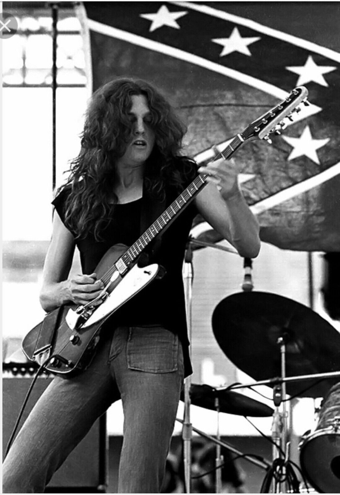 LYNYRD SKYNYRD 11x14”Photo Poster painting ?? ALLEN COLLINS ??