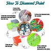 8pcs Cartoon DIY Diamond Painting Holz Untersetzer Kits mit Halter (Schneemann)
