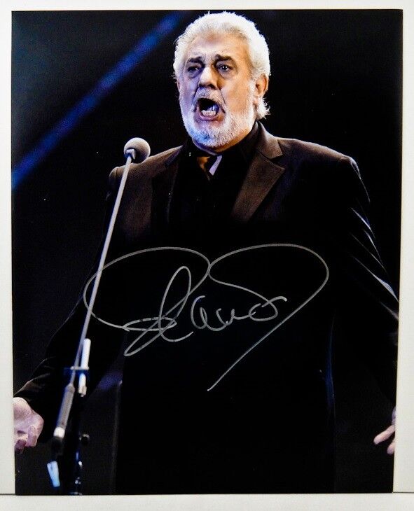 PLACIDO DOMINGO In-person Signed Photo Poster painting - Oversized