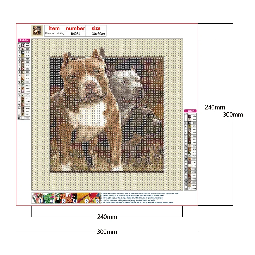 Diamond Painting - Full Round/Square Drill - Animals(30*30 - 50*50cm)