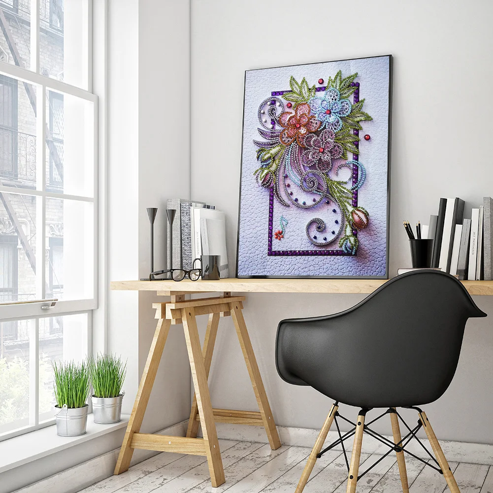 Diamond Painting - Special Shaped Drill - Flower(30*40cm)