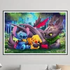Pokemon - Runder Bohrer Diamantmalerei - 60*40CM (Große Größe)