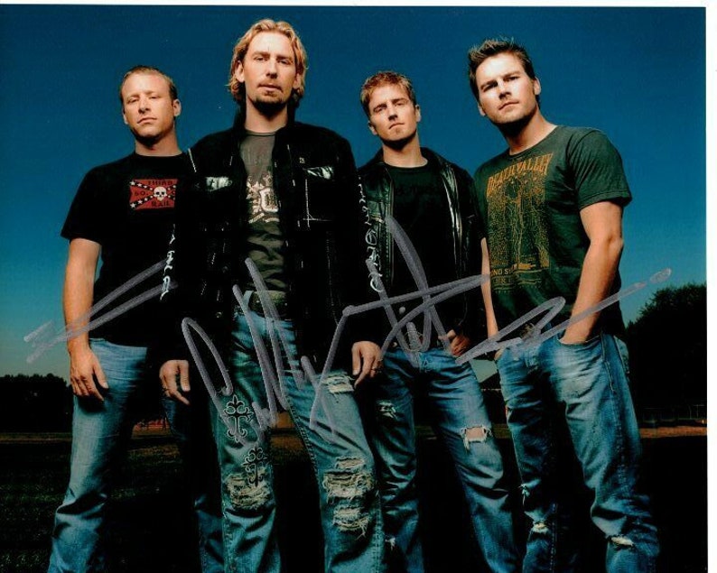 Nickelback signed autographed Photo Poster painting