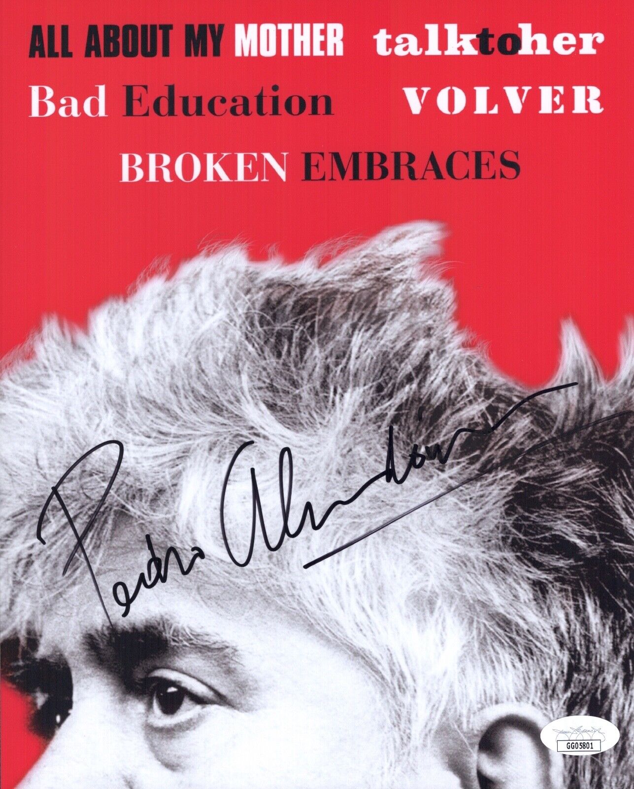 PEDRO ALMODOVAR Signed BROKEN EMBRACES 8x10 Photo Poster painting IN PERSON Autograph JSA COA