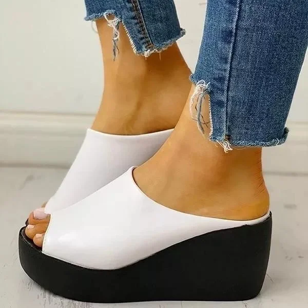 Women's Platform Peep-toe Slippers