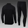 2025/2026 Lyon Half-Pull Training Suit Black Football Shirt Set