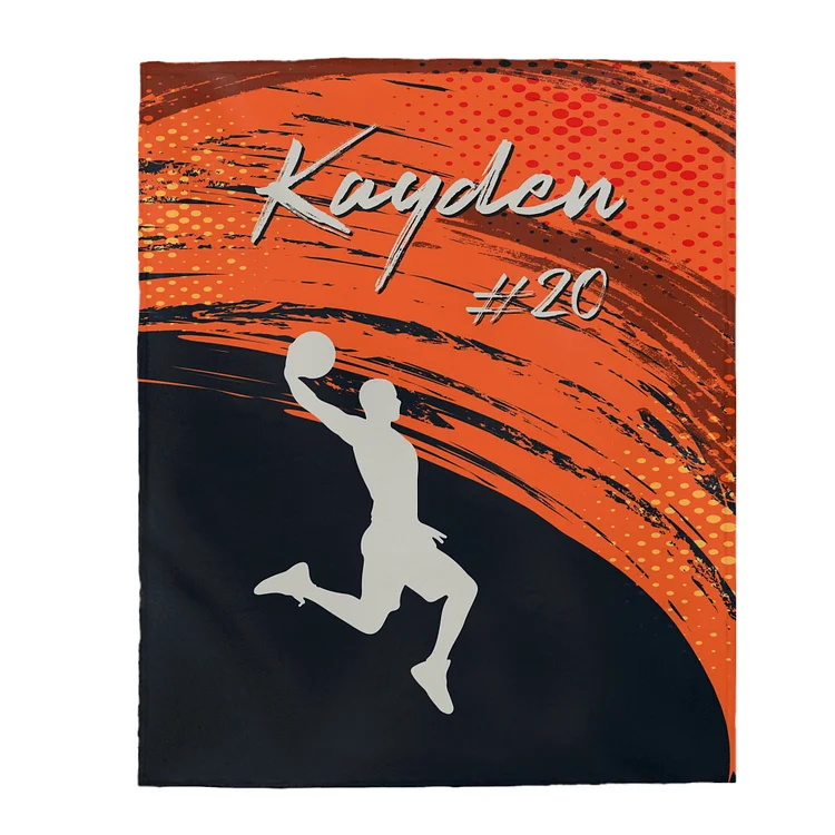 Personalized Basketball Blanket for Comfort & Unique| BKKid169