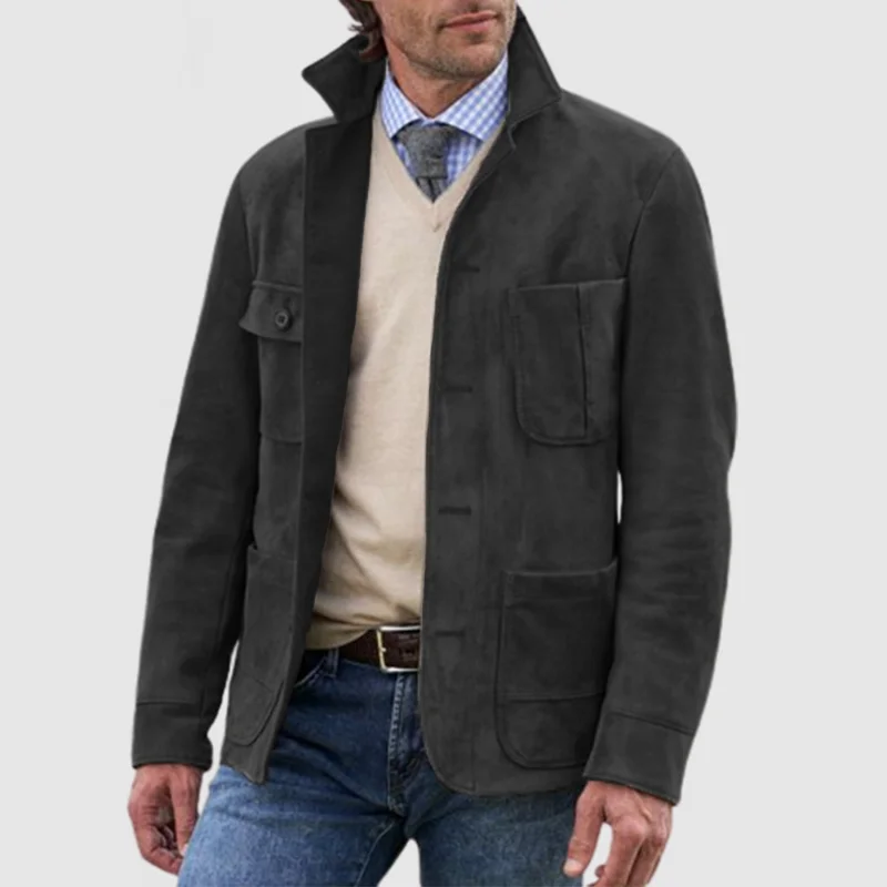Men's Retro Casual Lapel Jacket