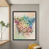 Flower Pentagram-11CT Stamped Cross Stitch 50*60cm/19.69*23.62in(Big Size)