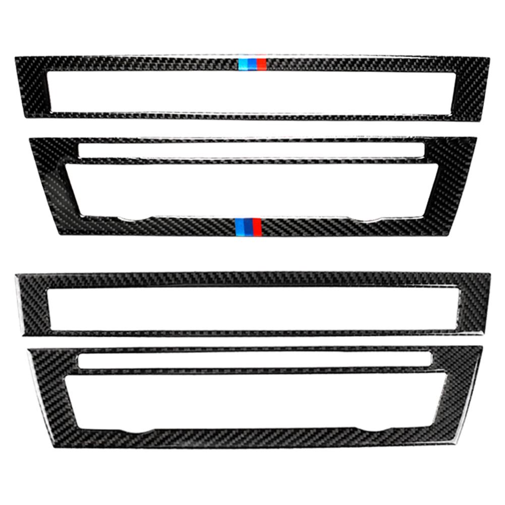 

Carbon Fiber Car CD Panel Cover Trim Stickers for BMW F10 2011-2017 LHD, Multicolor, 501 Original