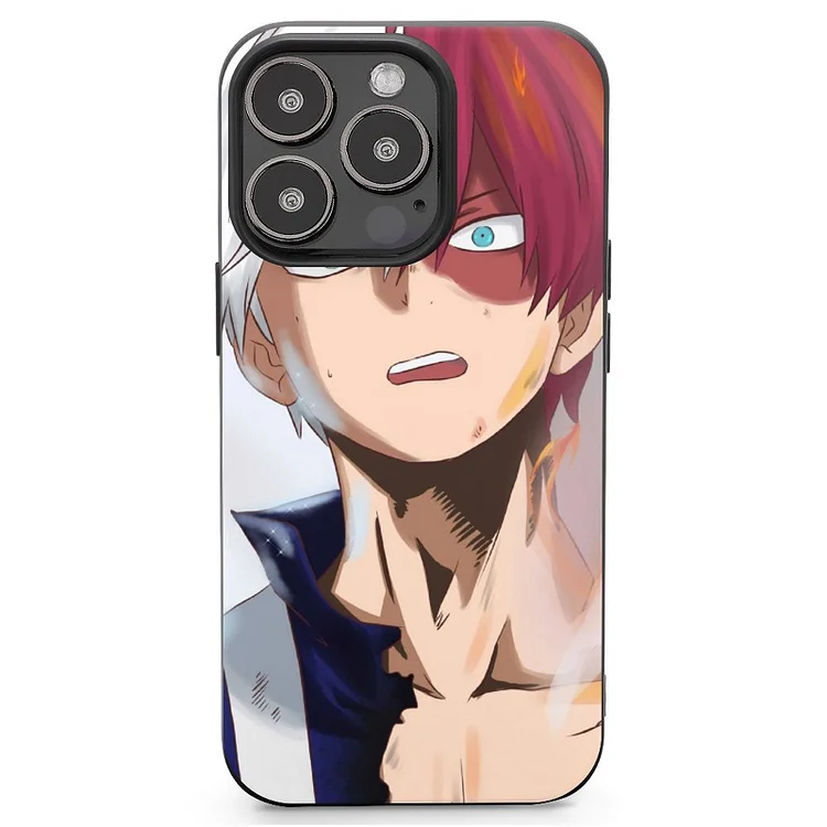 Shoto Todoroki Anime My Hero Academia Phone Case(42) Mobile Phone Shell IPhone 13 and iPhone14 Pro Max and IPhone 15 Plus Case - Heather Prints Shirts