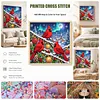 Aurora Cardinals DIY 11CT Stamped Cross Stitch Kit 40*40cm