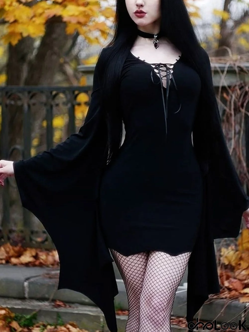 Women's Sexy Slim Fit Bat Sleeve Bandage V-Neck Dress