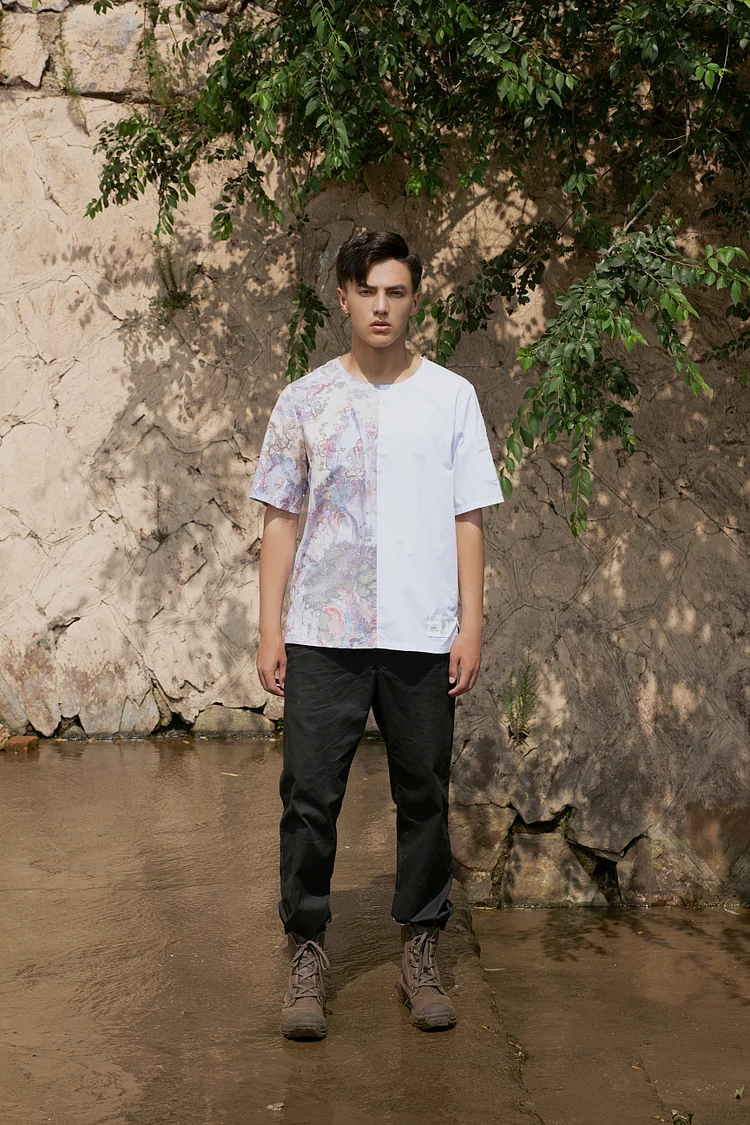 AGA KHAN MUSEUM X JUMA Shahnameh Unisex Short Sleeve Shirt  - 4 Recycled Water Bottles - Taupe