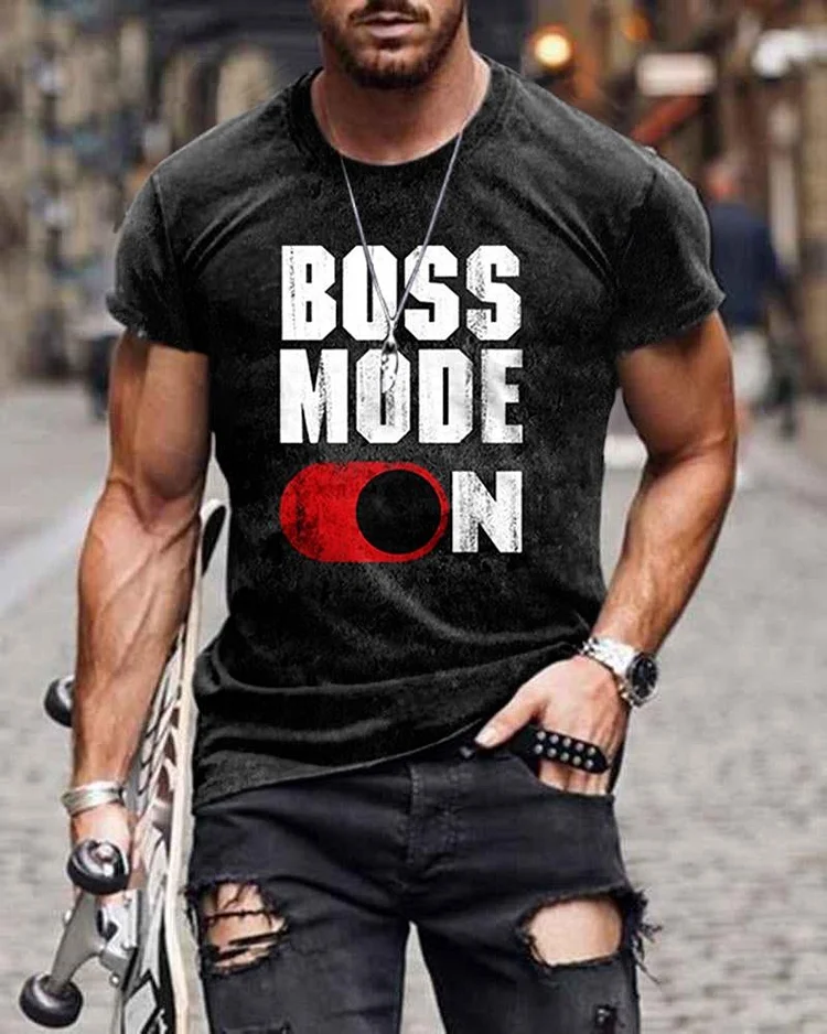 Men's T-Shirt 3D Print Short Sleeve Casual Tops
