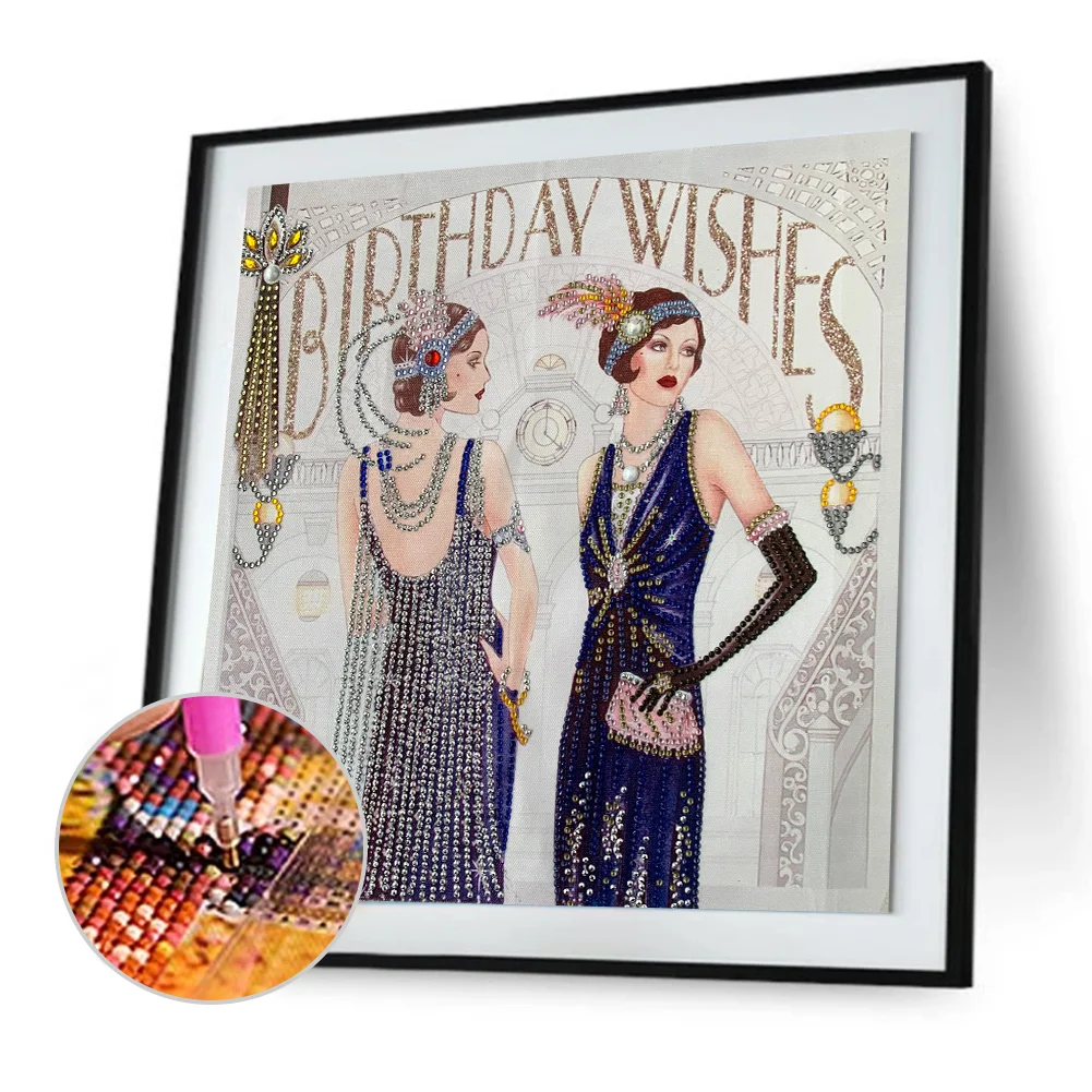 Special Shape Diamond Painting 40*40cm - Noblewoman