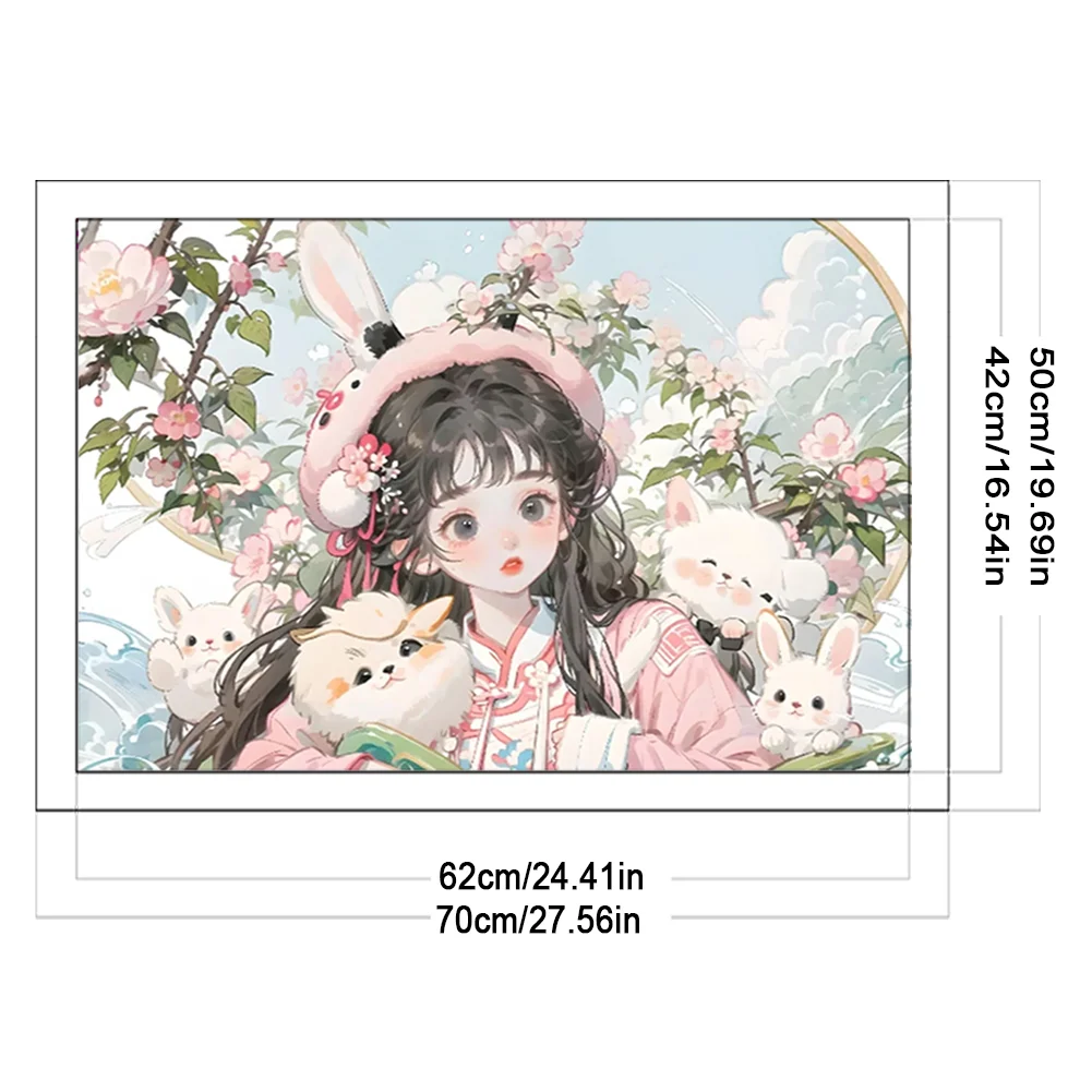 11CT Full Stamped Cross Stitch - Tiger(Canvas|60*40CM) - Eco-Friendly Cotton Thread