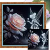 Tinkerbell Rose-14CT Stamped Cross Stitch 40*40cm tapestrymarket