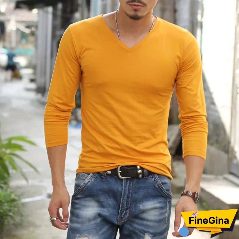 Black Casual Solid Solid Color V Neck Tops