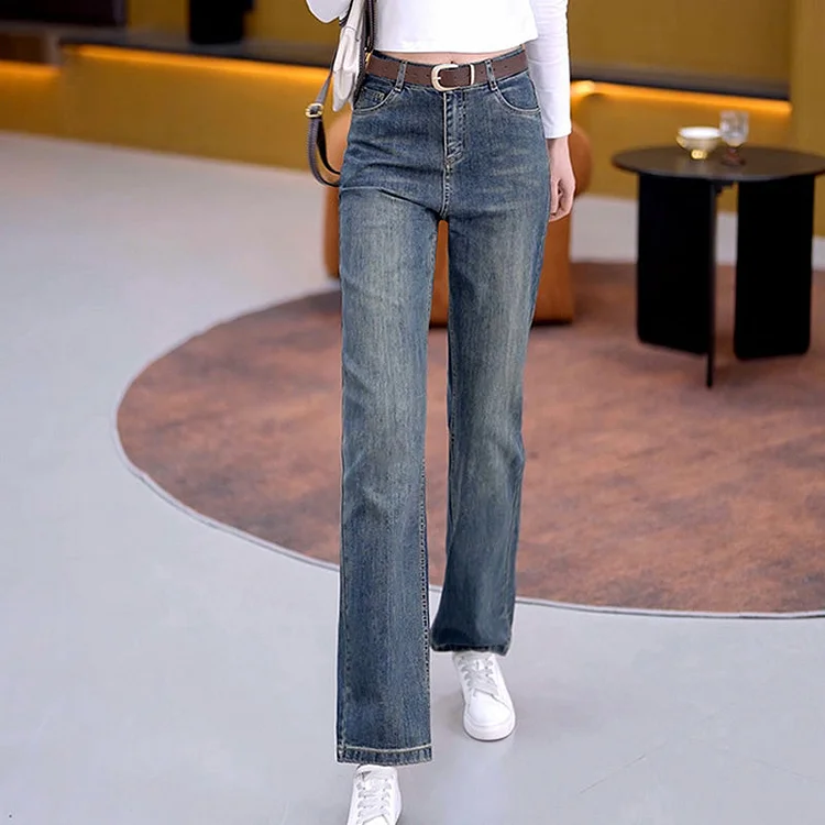 Women&rsquo;s Versatile Loose Fit Straight Jeans