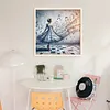 Girl In A Music Skirt-11CT Stamped Cross Stitch 50*50cm/19.69*19.69in tapestrymarket