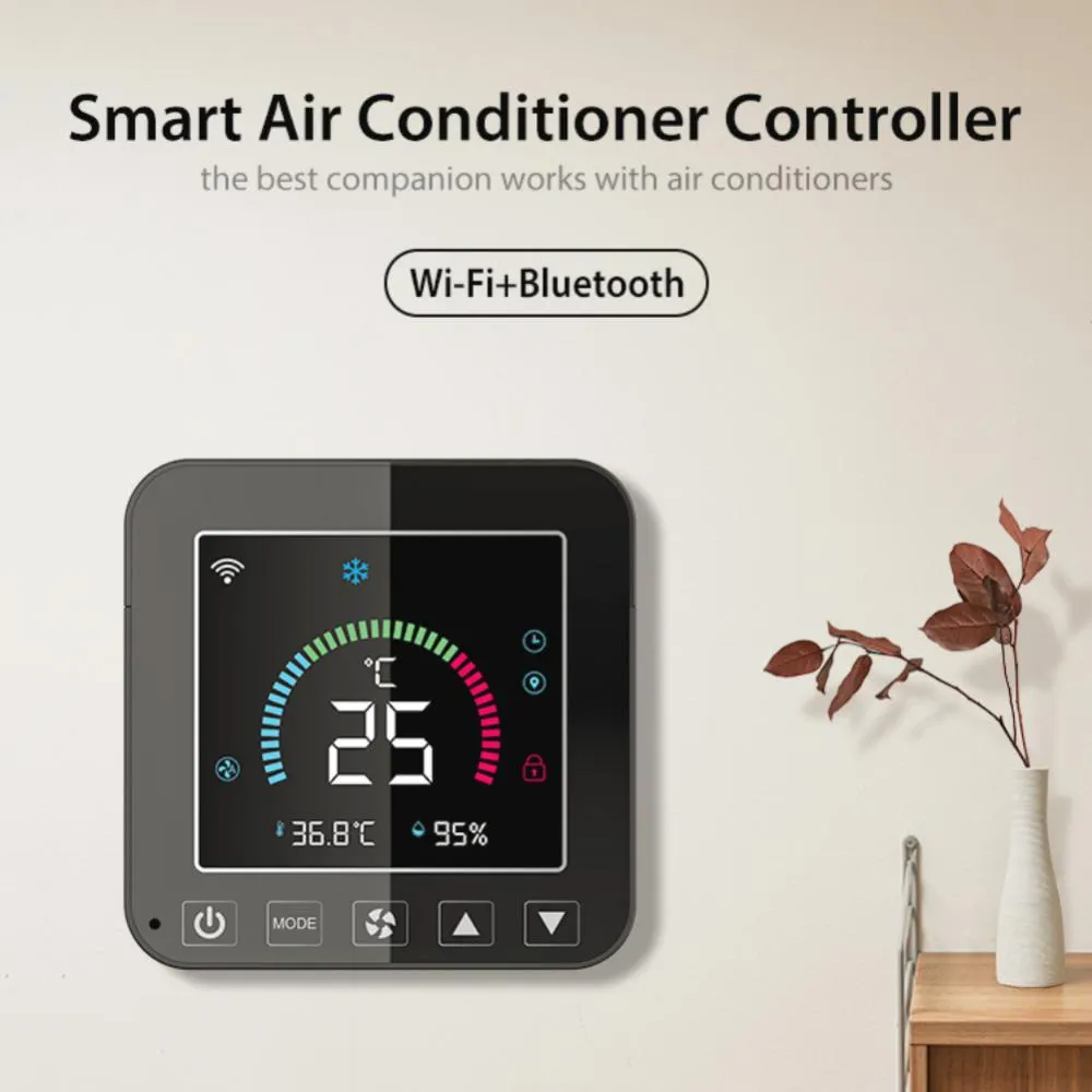Tuya Smart Thermostat Smart Life Wifi Intelligent Linkaged Indoor Supports  Alexa Google Home Temperature And Humidity