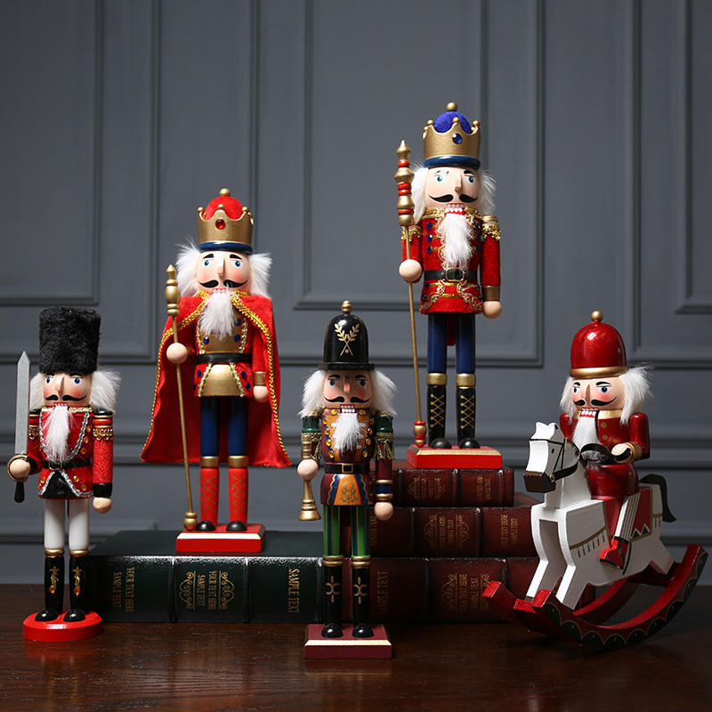 Nutcracker Walnut Soldier Puppet -Christmas Decorations for Room & Home 