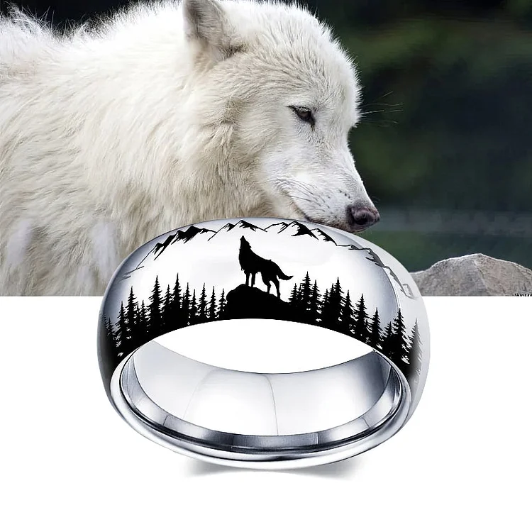 Wolf Couple Ring Verceri