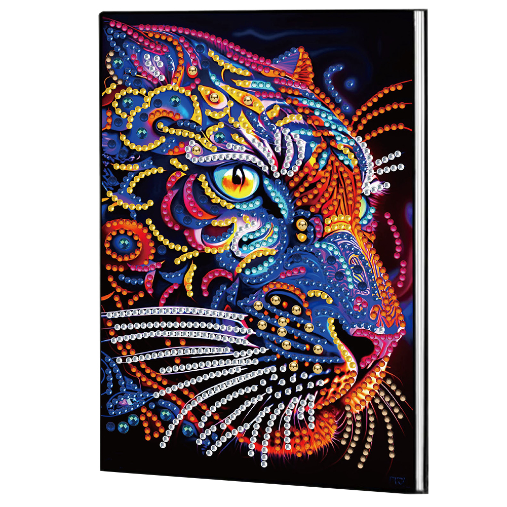 Special Shaped Leopard Diamond Painting Journal Notebook Diary Book for Adults