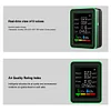 6 In 1 Air Quality Monitor PM2.5 CO2 HCHO TVOC Detector for Warehouse Laboratory