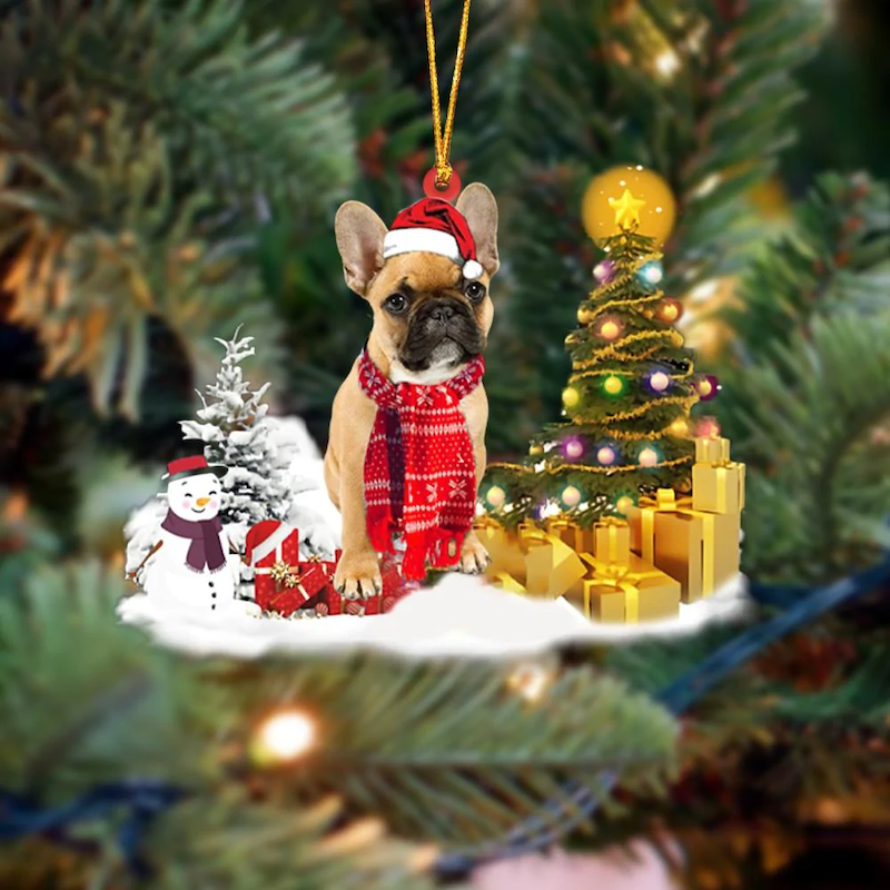 VigorDaily French Bulldog Christmas Ornament SM034