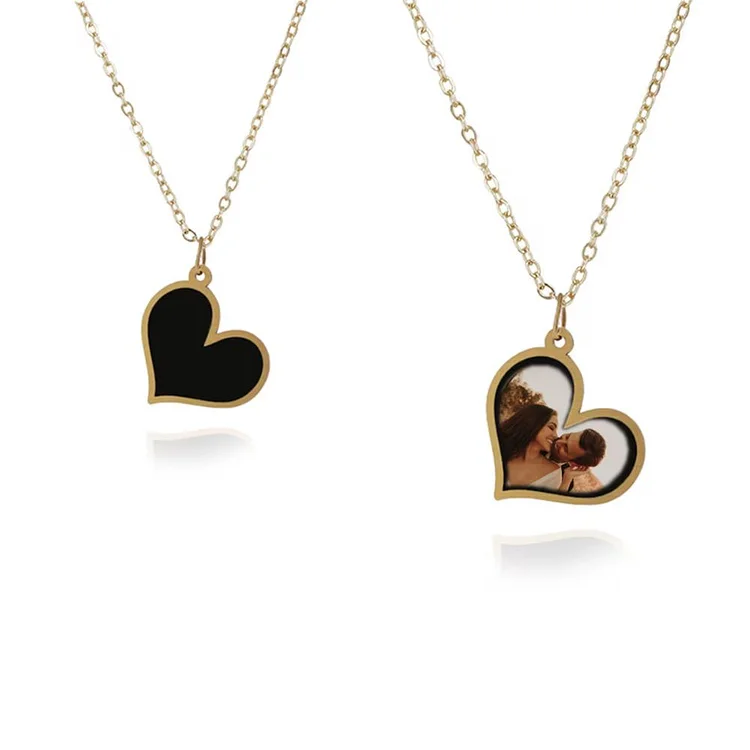 Personalized Picture Necklace Reflecting Name from Secret Sunlight Necklace with Hidden Picture