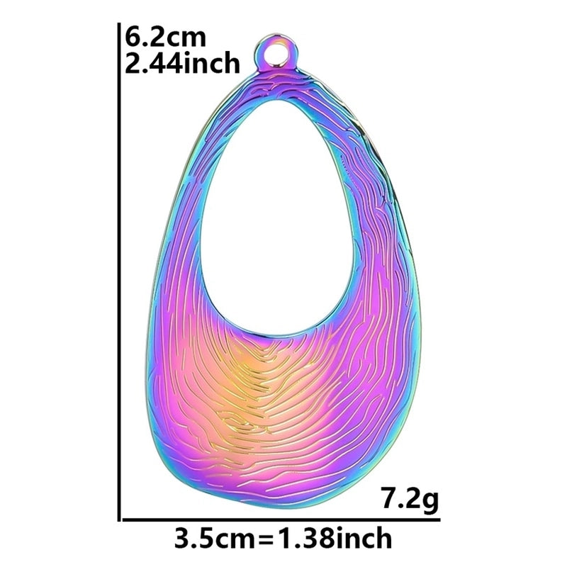 1 Piece 304 Stainless Steel Geometric Pendant