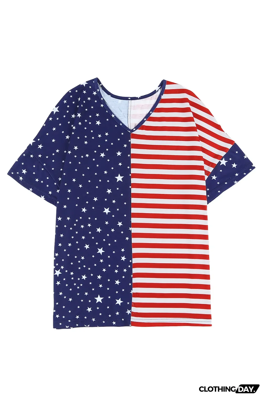 July 4th Stars and Stripes USA Flag Tee