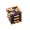 Jeu de casse-t&ecirc;te en forme de cube en bois 3D