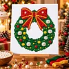 Christmas Pearl Cross Stitch Kit &ndash; 11CT Stamped Full Stitch DIY Embroidery tapestrymarket