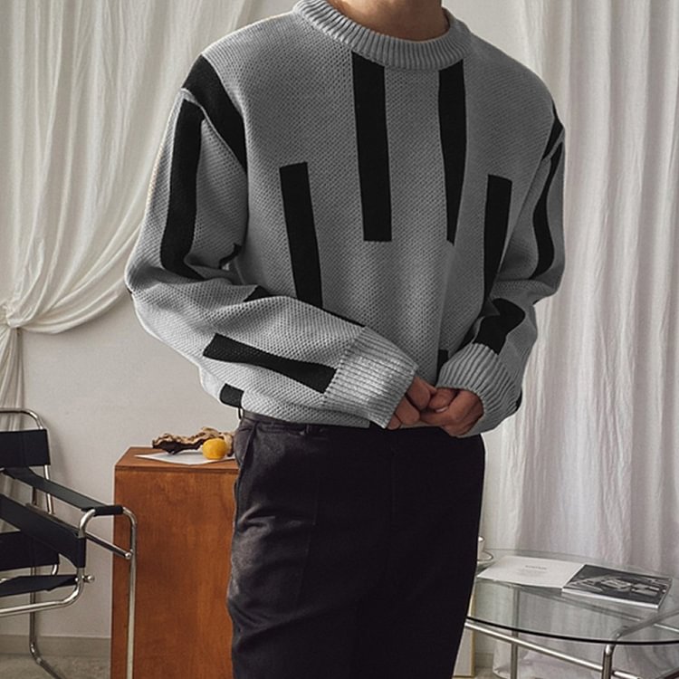 Mens Vintage Fashion Knited Sweater