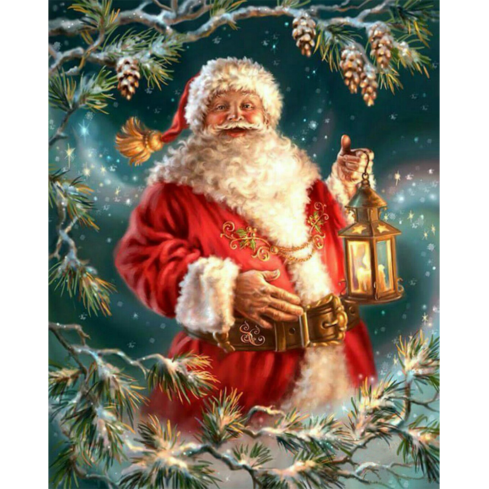 

Santa Claus - 11CT Stamped Cross Stitch - 50*40CM, 501 Original