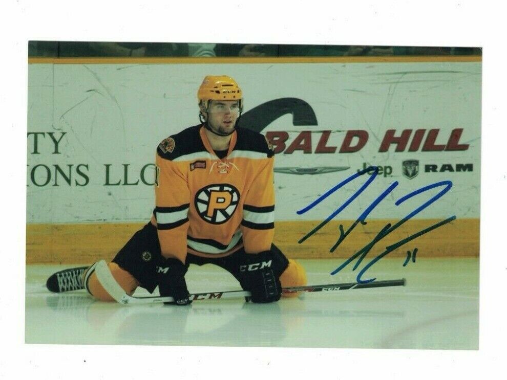 Tyler Randell Providence Bruins Signed 4x6 Hockey Photo Poster painting W/Our COA