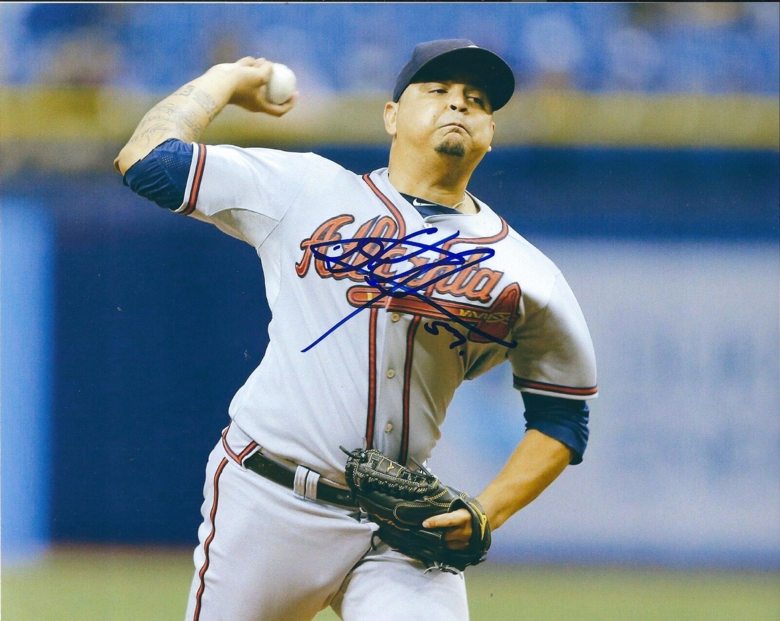 Signed 8x10 WILLIAMS PEREZ Atlanta Braves Autographed Photo Poster painting - COA