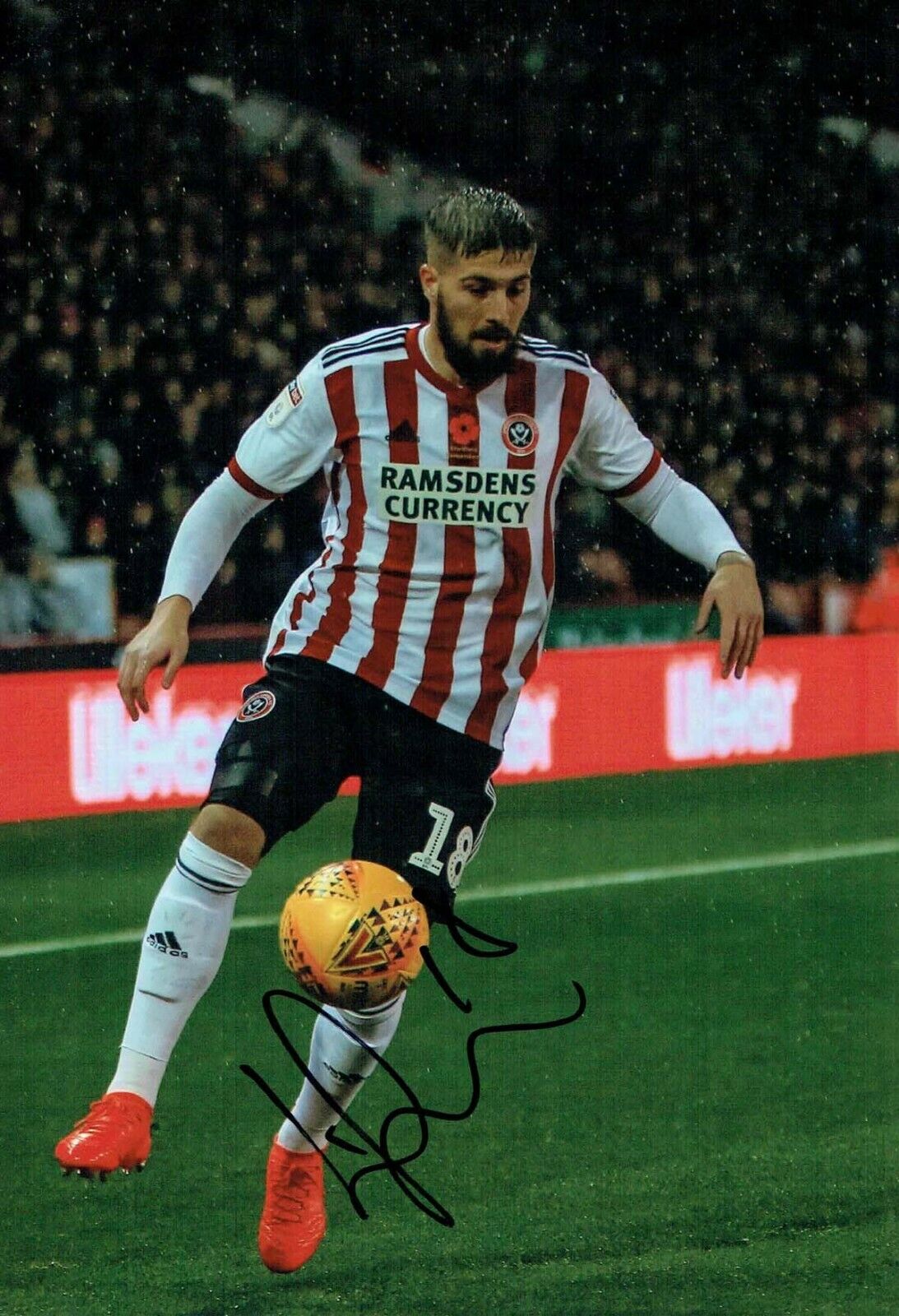 Kieron MAN Sheffield United Signed Autograph 12x8 Photo Poster painting 1 AFTAL COA SUFC