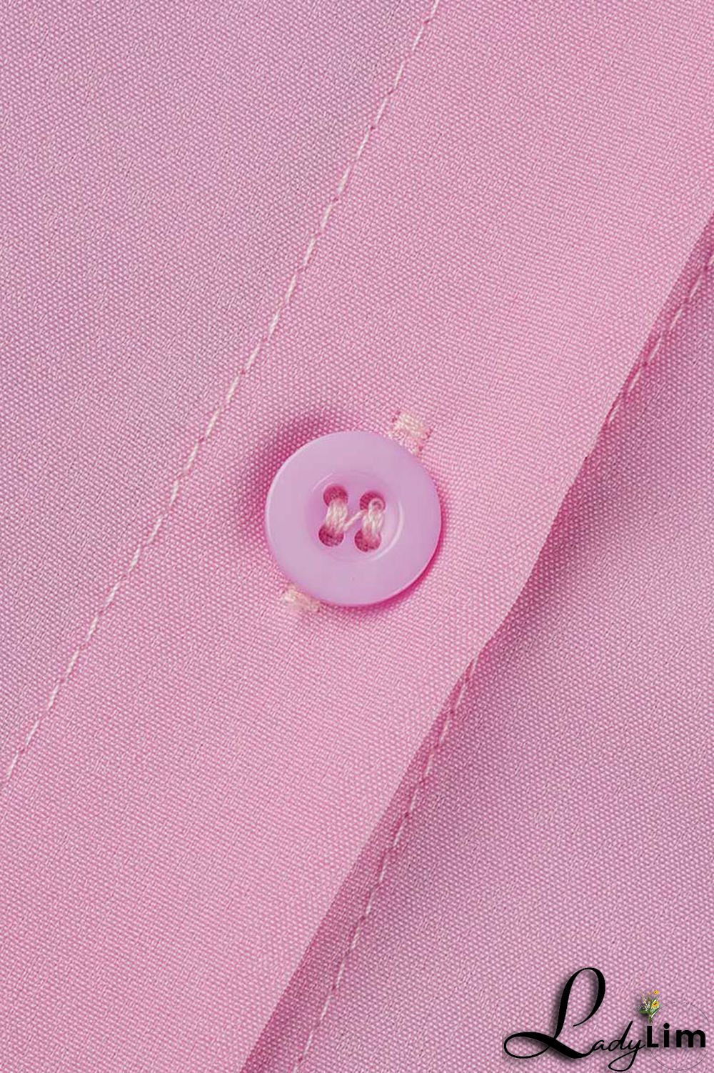 Light Blue Casual Simplicity Solid Patchwork Buckle Turndown Collar Long Sleeve Two Pieces